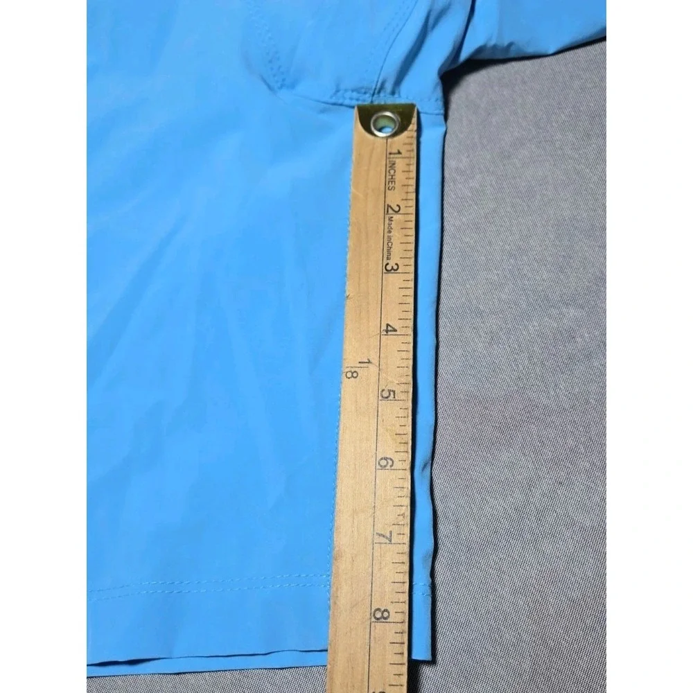 Speedo Swim Trunks Mens L Large Blue Board Shorts Swimwear Mesh Liner Pockets